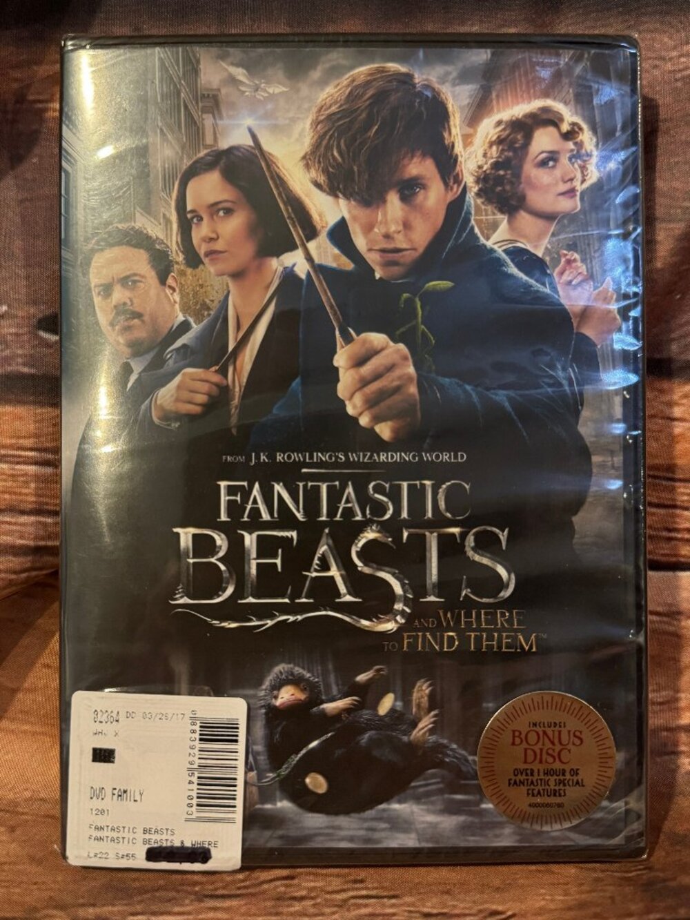 Warner Bros Fantastic Beasts And Where To Find Them Dvd Bonus Disc Pg-13 Movie